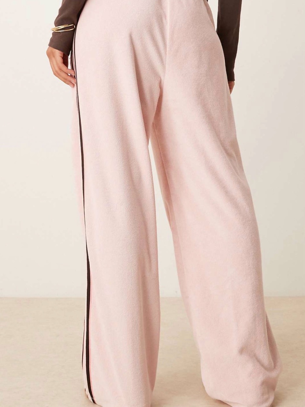 Adidas Originals Straight Leg Track Pants in Light Pink - Picture 2 of 5